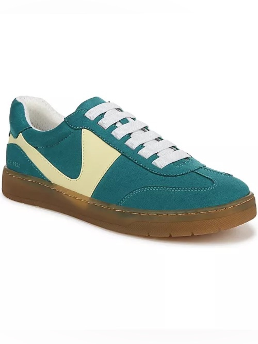 Franco Sarto Teal Suede ponti sneakers NWT